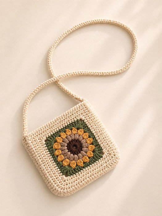 bag1 Sunflower Charm Bag - Image 1