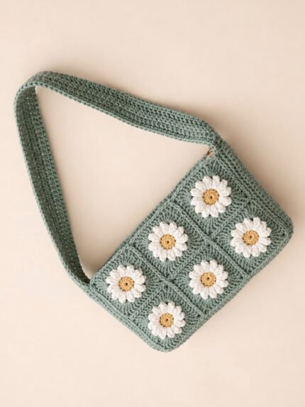 Green Daisy Bag