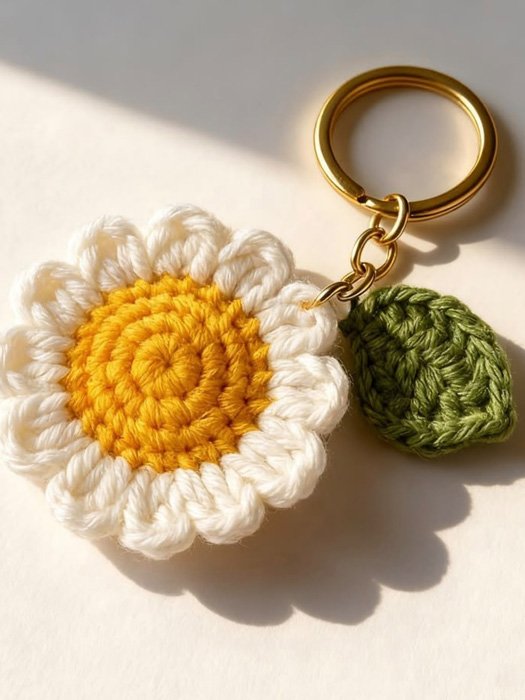 kc2 Daisy flower keychain - Image 1